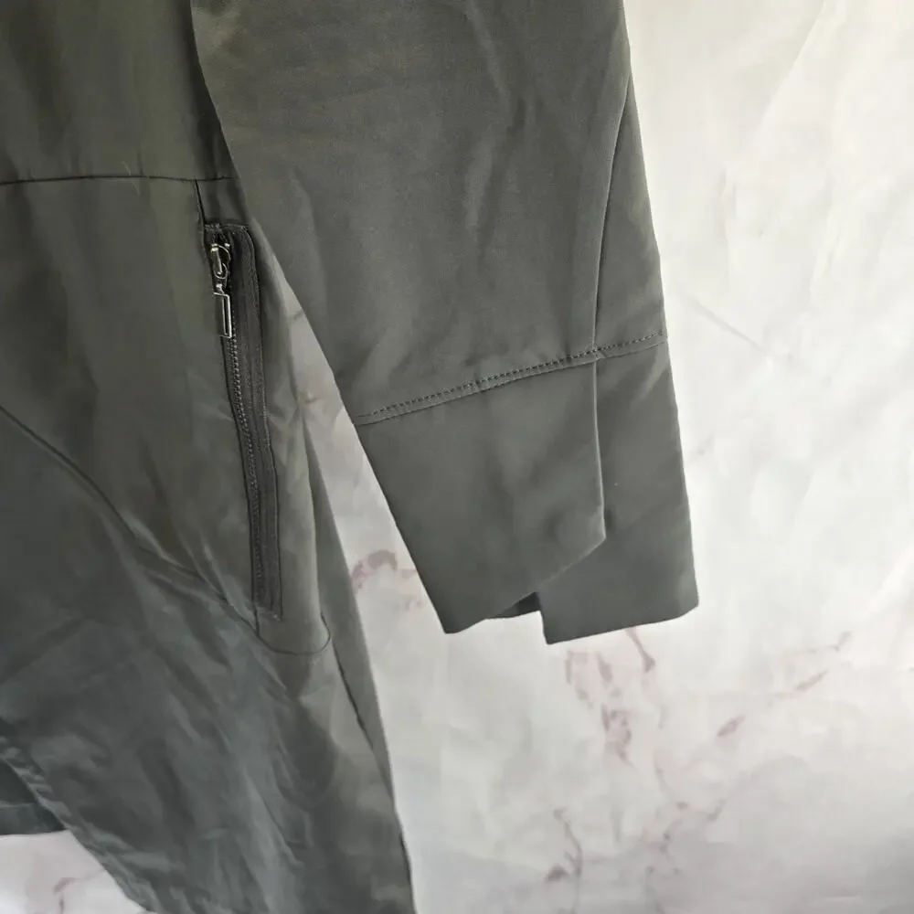 Nau Dress Womens 8 M Gray Windbreaker Zip Long Sleeve Tech Nique Assymetric - Picture 5 of 13
